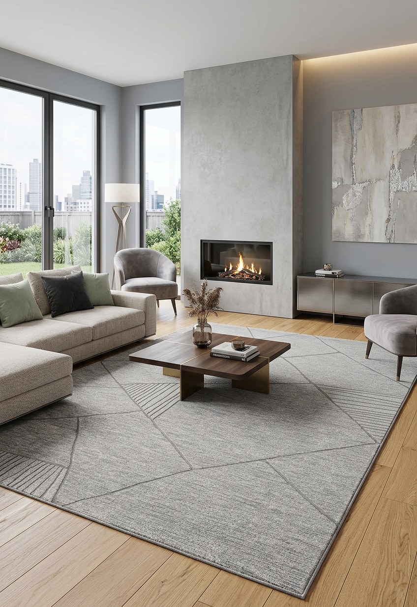 Nano Banana 2 - put this rug in modern living room interior_2 (1)